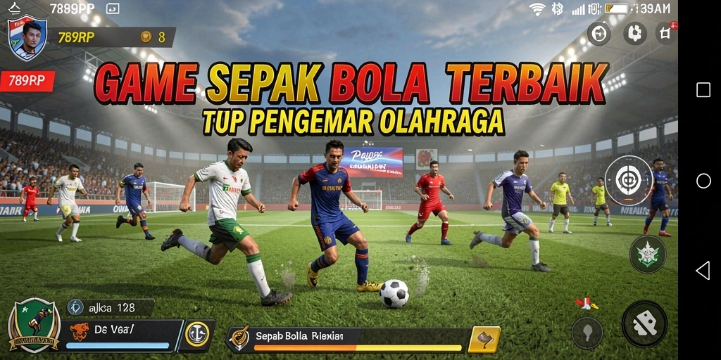 Tampilan gameplay menarik dari 789RP yang penuh aksi sepak bola.