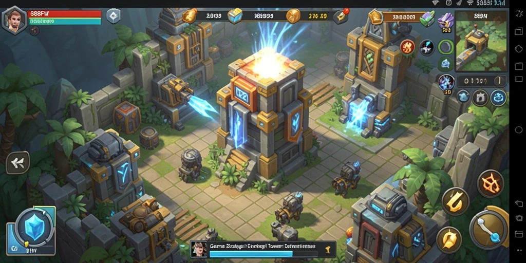 Tangkapan layar dari aksi mendebarkan Tower Defense di 888FW.