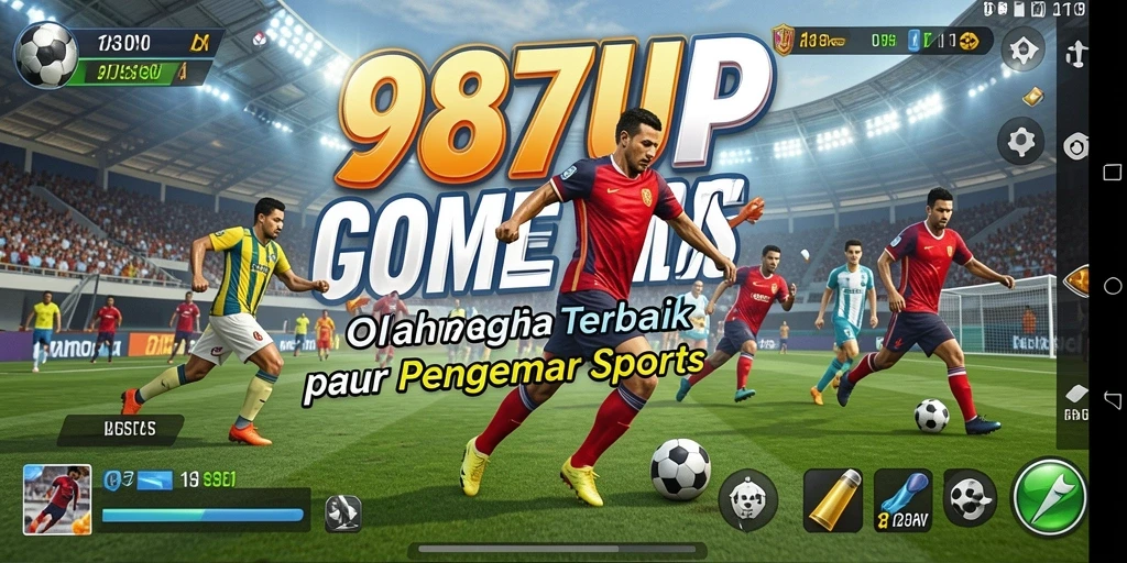 Screenshot dari gameplay seru 987UP yang menunjukkan kompetisi olahraga.