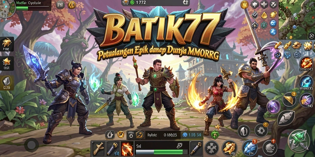 Screenshot gameplay <strong>BATIK77</strong> menampilkan petualangan epik dalam dunia MMORPG.
