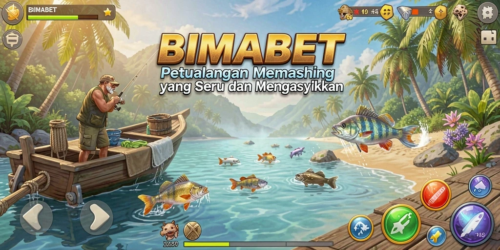 Tampilan menarik gameplay memancing di BIMABET.