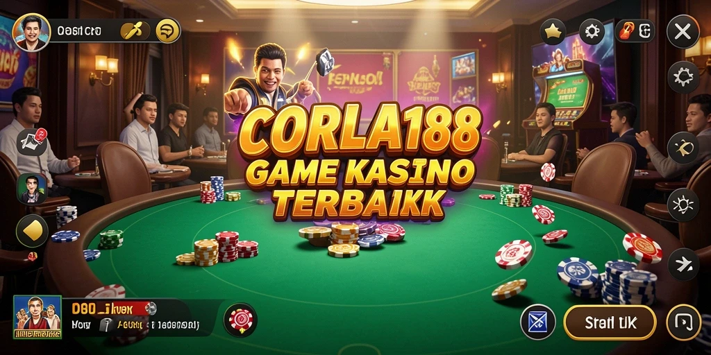 Tampilan menarik dari gameplay Kasino di CORLA188.