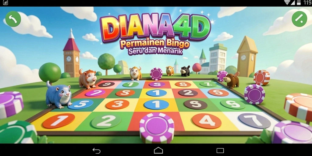Tampilan gameplay seru di aplikasi Bingo DIANA4D.