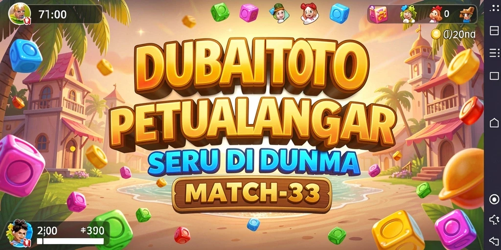 Tampilan gameplay Match-3 yang seru di DUBAITOTO.