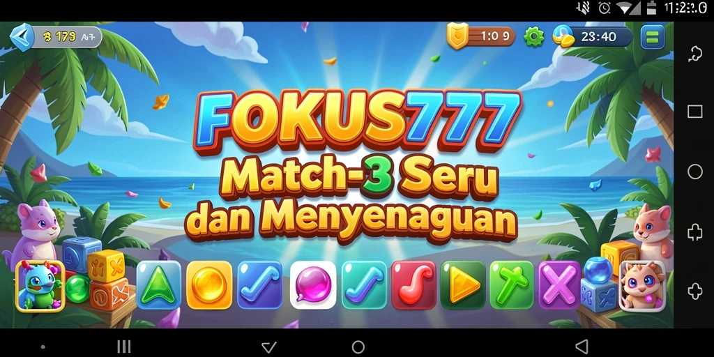 Tampilan screenshot gameplay FOKUS777 yang penuh warna dan menarik.