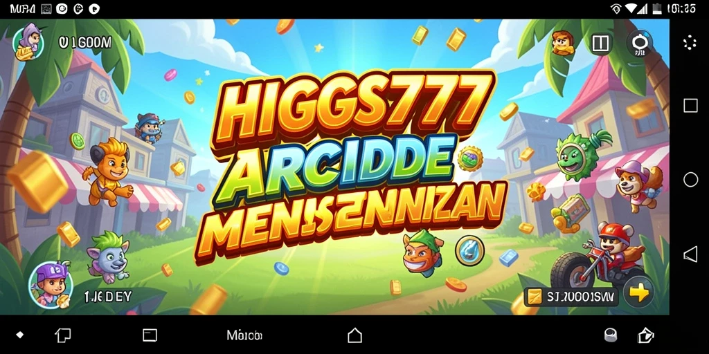 Tampilan screenshot HIGGS777 menunjukkan keseruan gameplay Arcade.