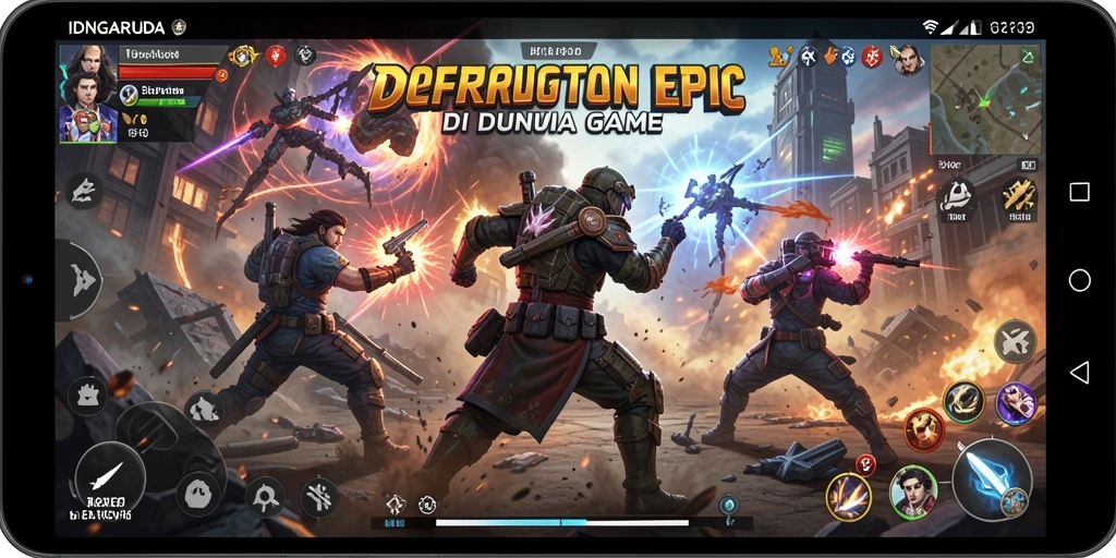 Gameplay <strong>IDNGARUDA</strong> yang penuh aksi dan strategi.