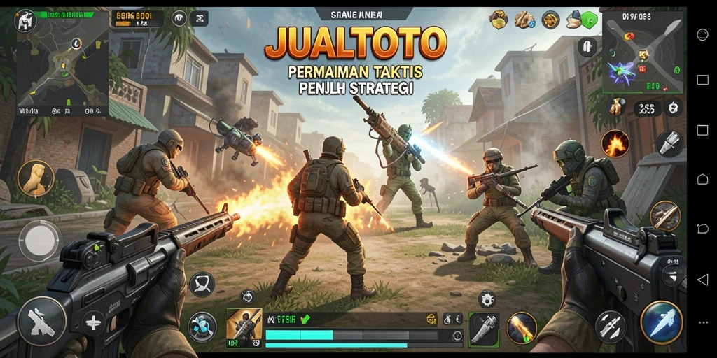Tangkapan layar menampilkan aksi seru dalam JUALTOTO.