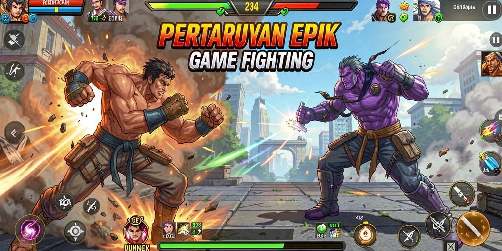 Gameplay seru K234 dengan pertarungan yang mendebarkan.