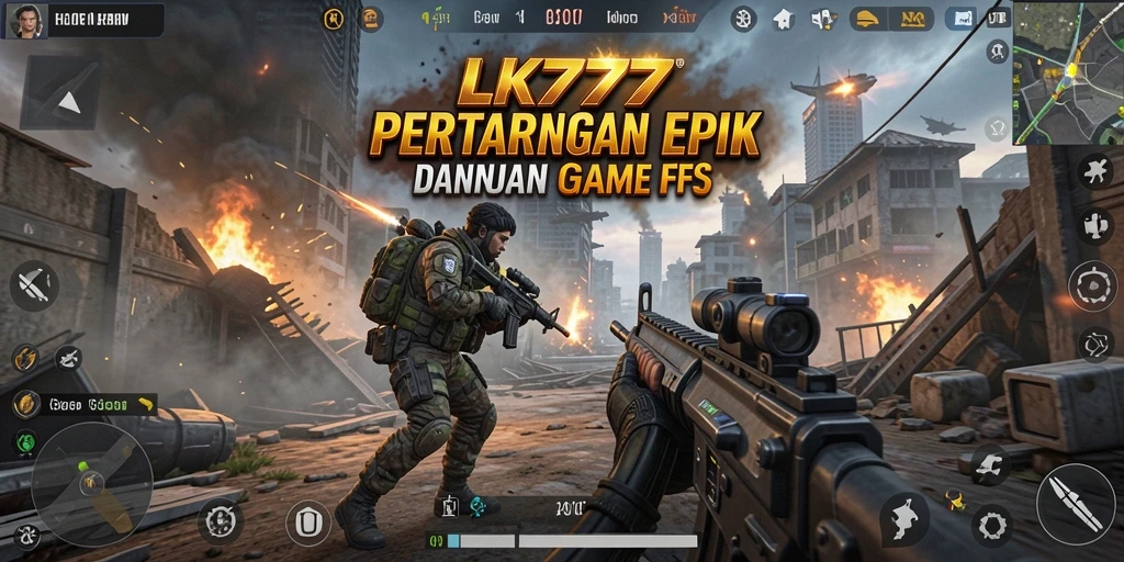 Tangkapan layar LK777 menunjukkan aksinya yang mendebarkan dalam gameplay FPS.