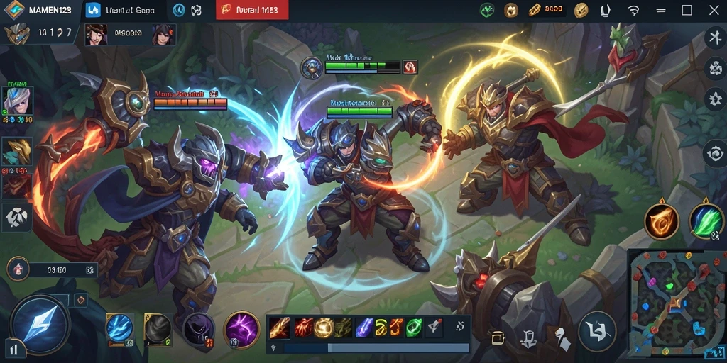 Gameplay seru MAMEN123 dengan grafis memukau.