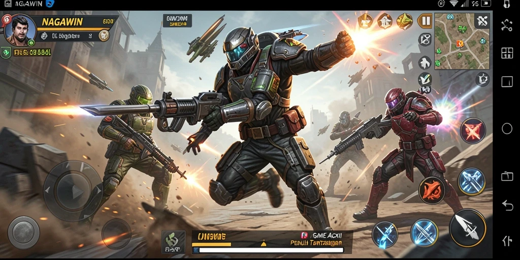 Tampilan gameplay seru dari NAGAWIN dengan aksi yang mendebarkan.