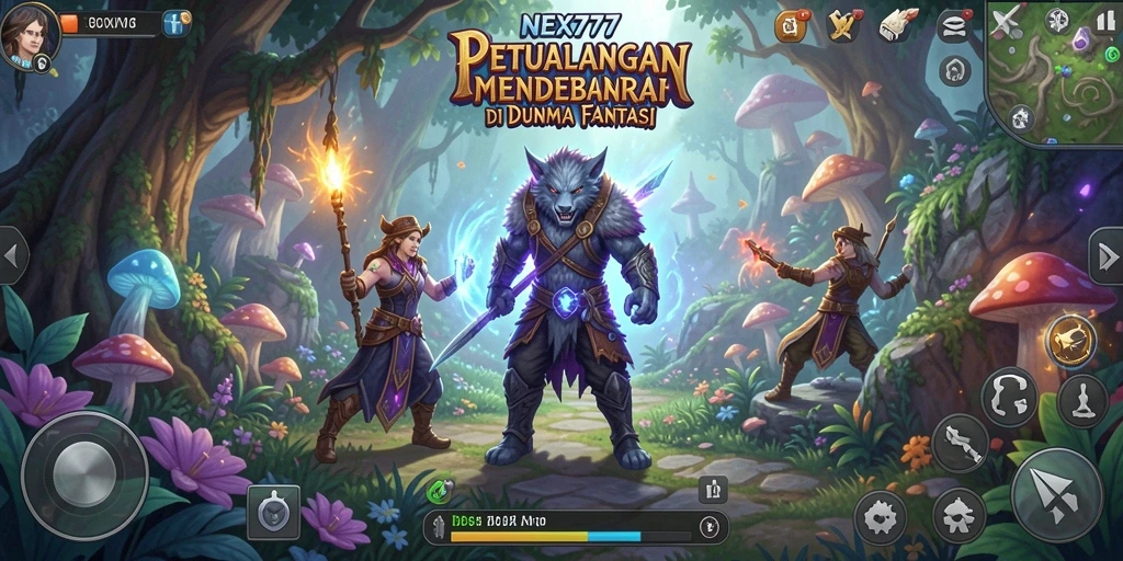 Tampilan gameplay NEX777 yang menakjubkan di dunia petualangan.