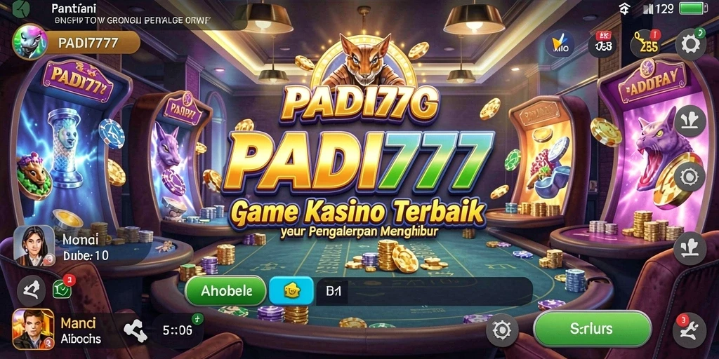 Tampilan gameplay Kasino PADI777 yang menarik dan interaktif.