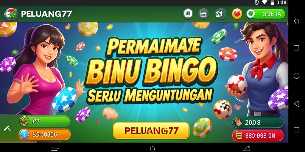 Tampilan gameplay seru PELUANG77 dalam permainan Bingo.
