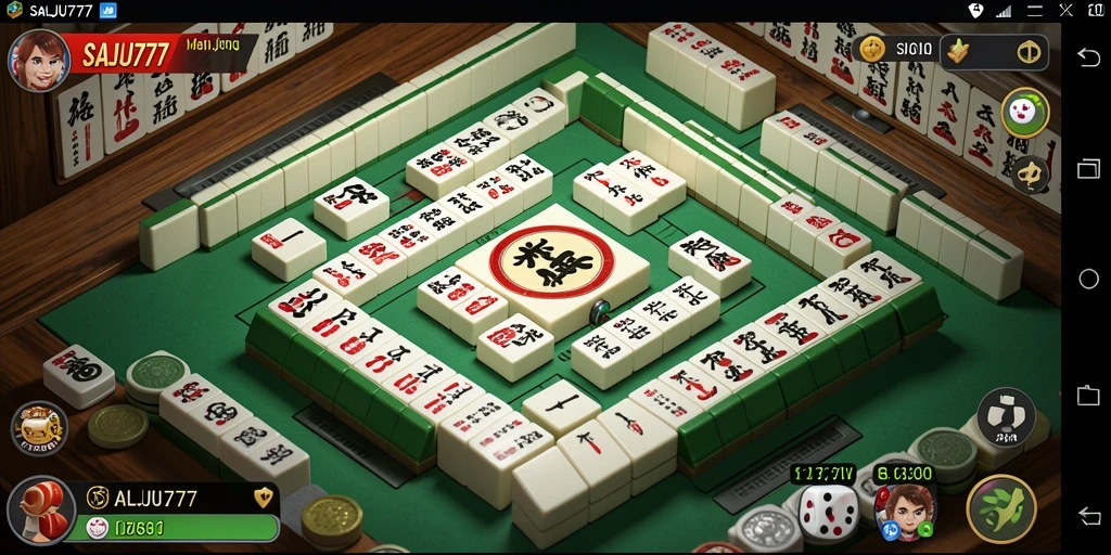 Tampilan gameplay Mahjong di SALJU777 yang memukau dan menarik.